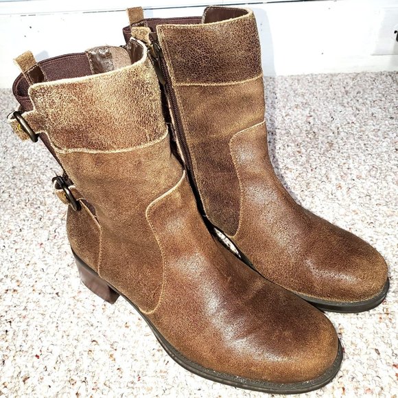 Andre Assous Shoes - ANDRE ASSOUS LAURA BROWN DISTRESSED BOOTs Womens Size 39M